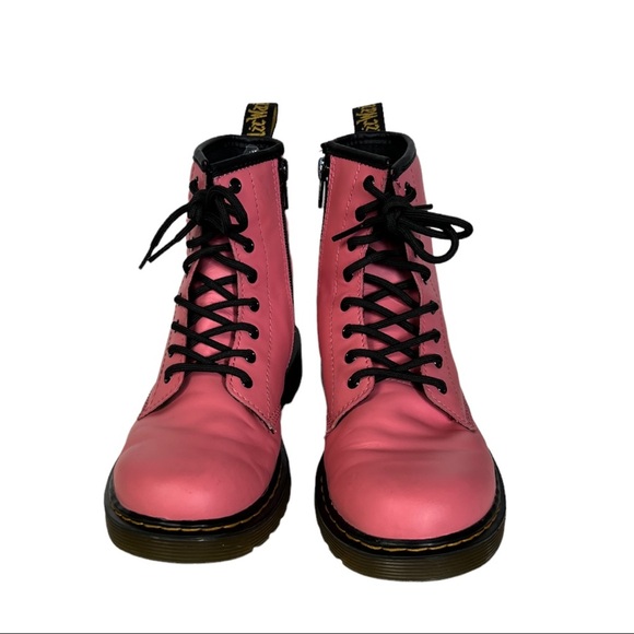Dr. Martens Acid Pink Smooth Leather 1460 J Boots - Picture 6 of 15